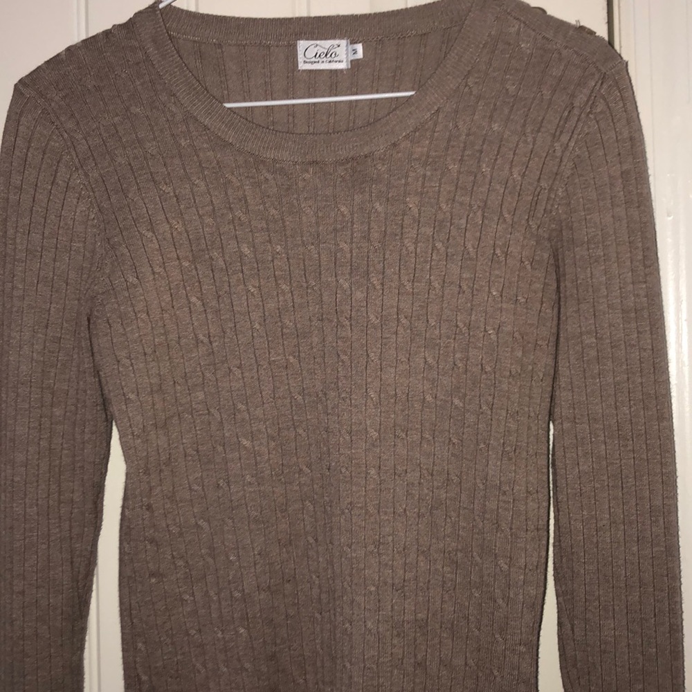 nude long sleeve shirt
